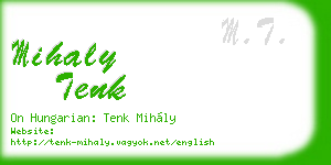 mihaly tenk business card